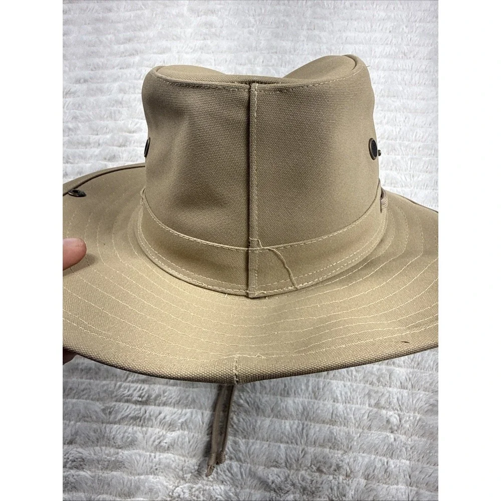 Outback Trading Co. Waterproof Canvas River Guide Pocket‎ Hat Small Tan 1466